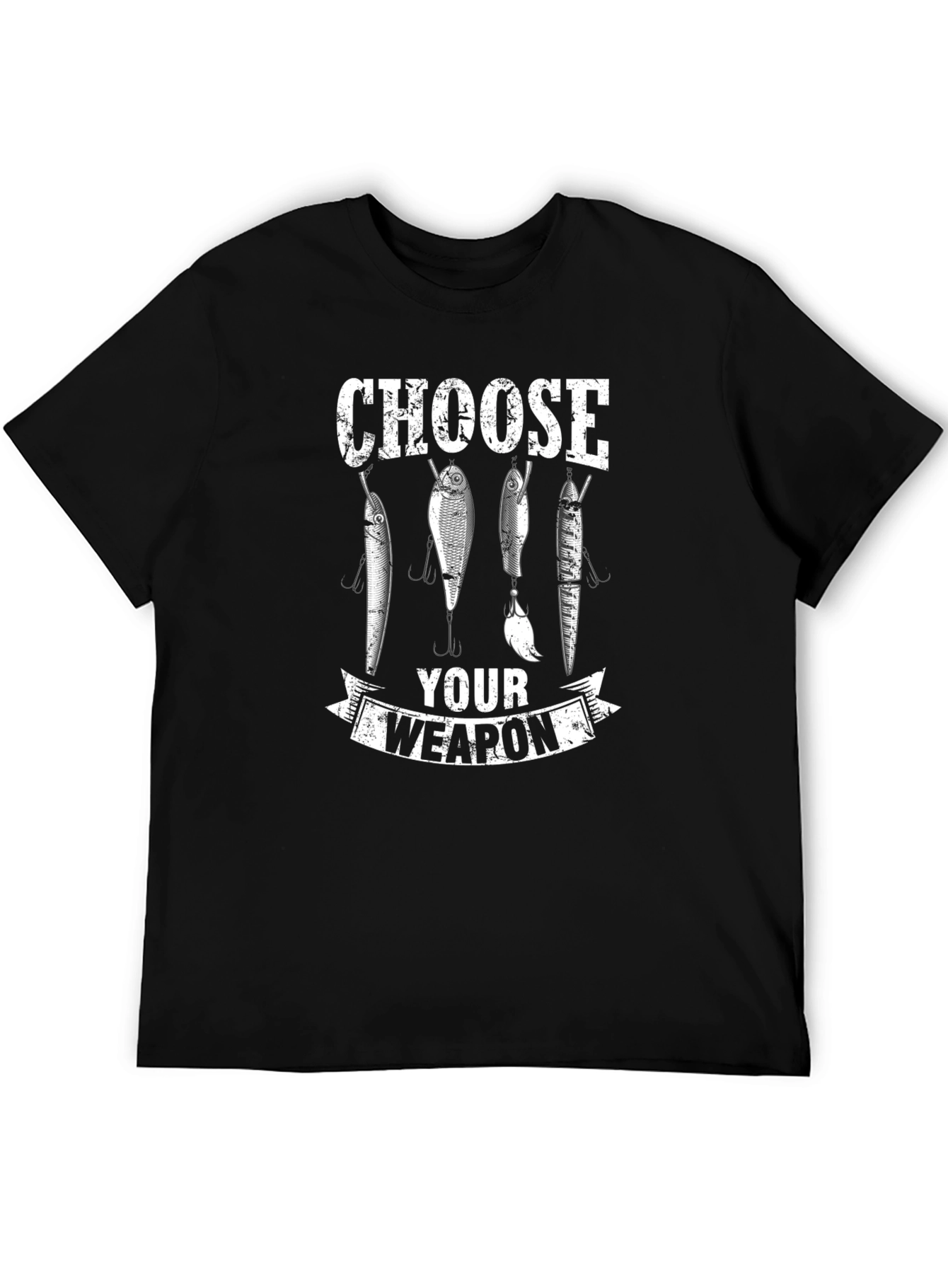 Choose Your Weapon Fishing Lures Graphic T-Shirt
