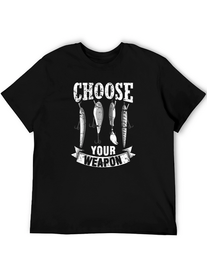 Choose Your Weapon Fishing Lures Graphic T-Shirt