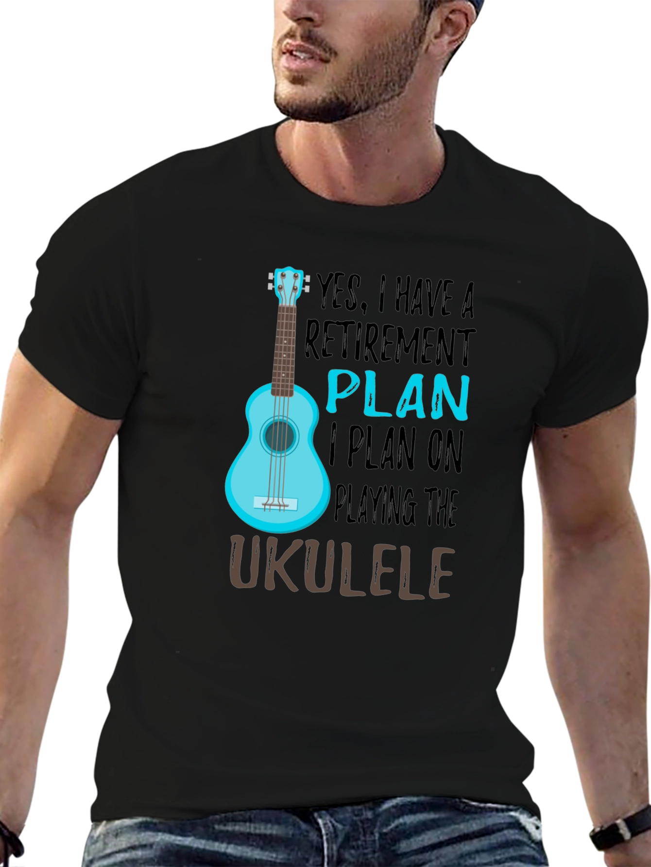Retirement Plan Ukulele T-Shirt