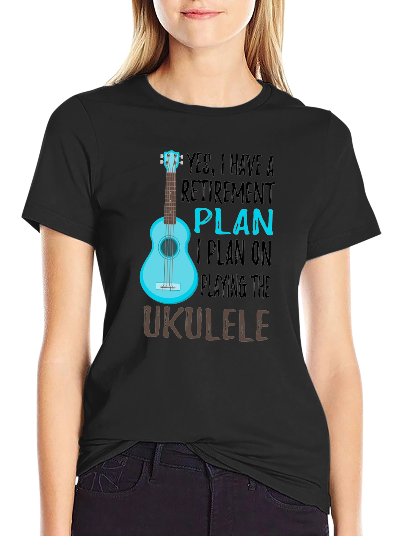 Retirement Plan Ukulele T-Shirt