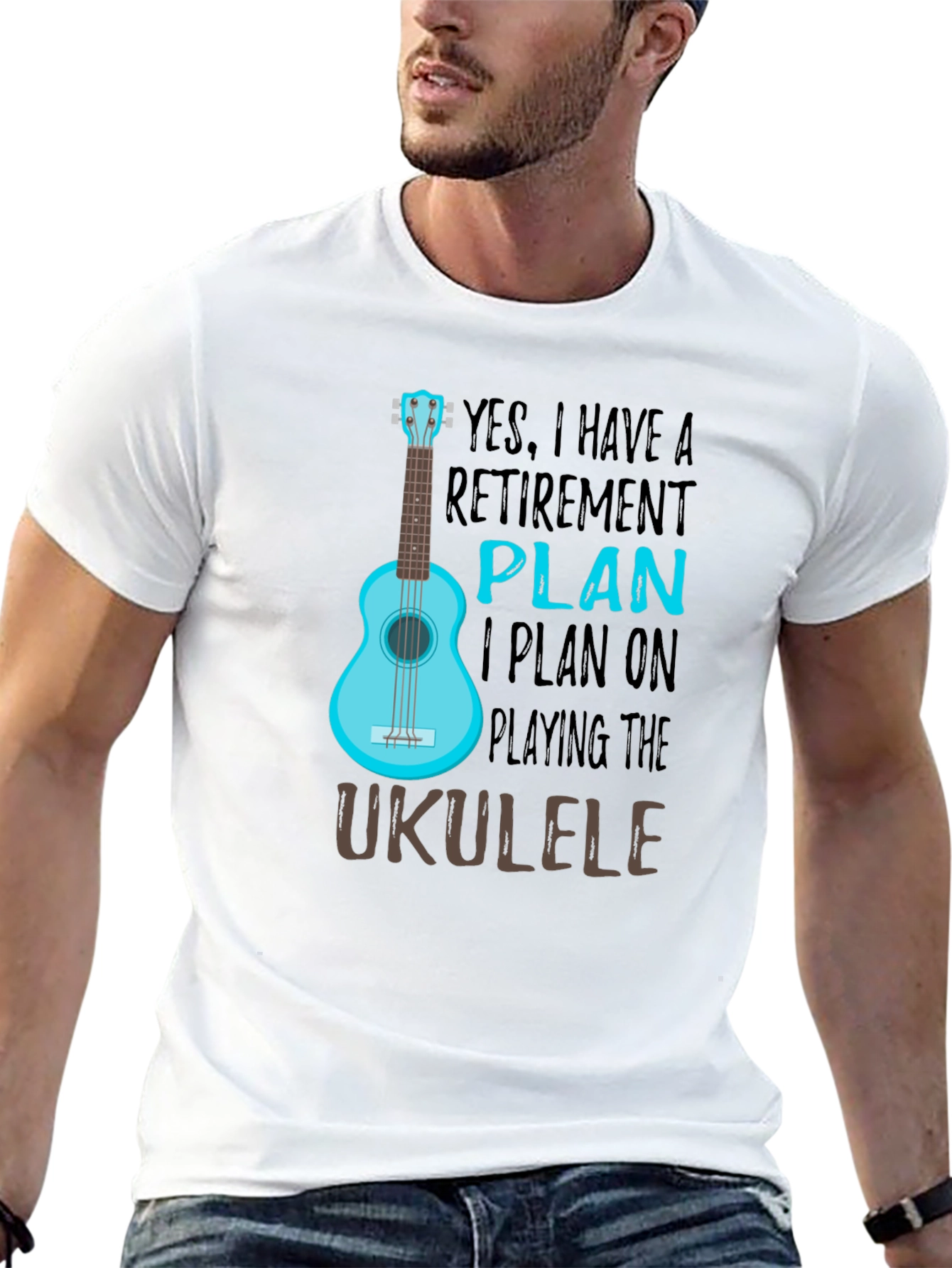 Retirement Plan Ukulele T-Shirt