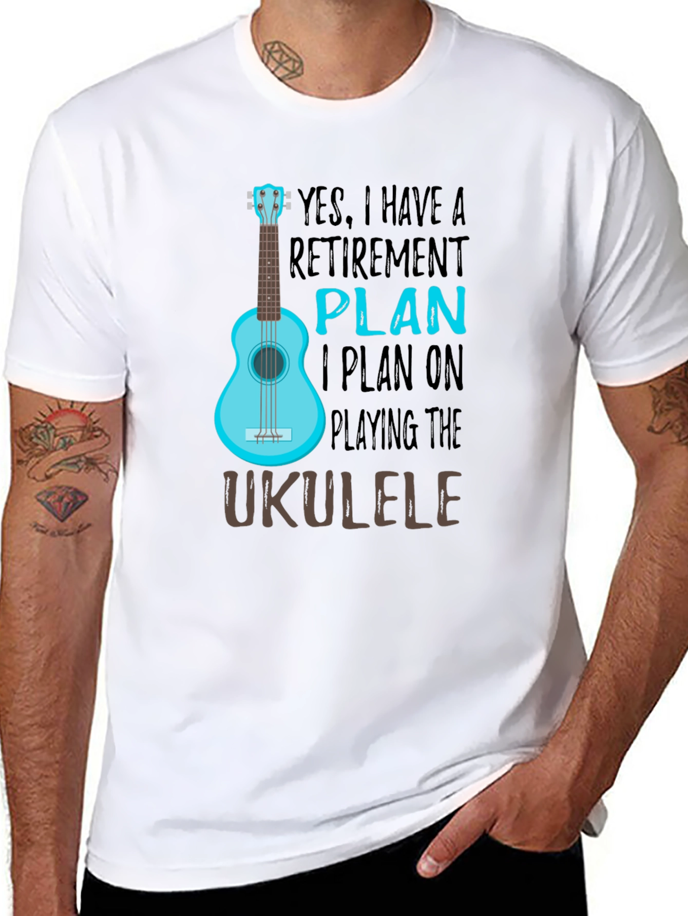 Retirement Plan Ukulele T-Shirt