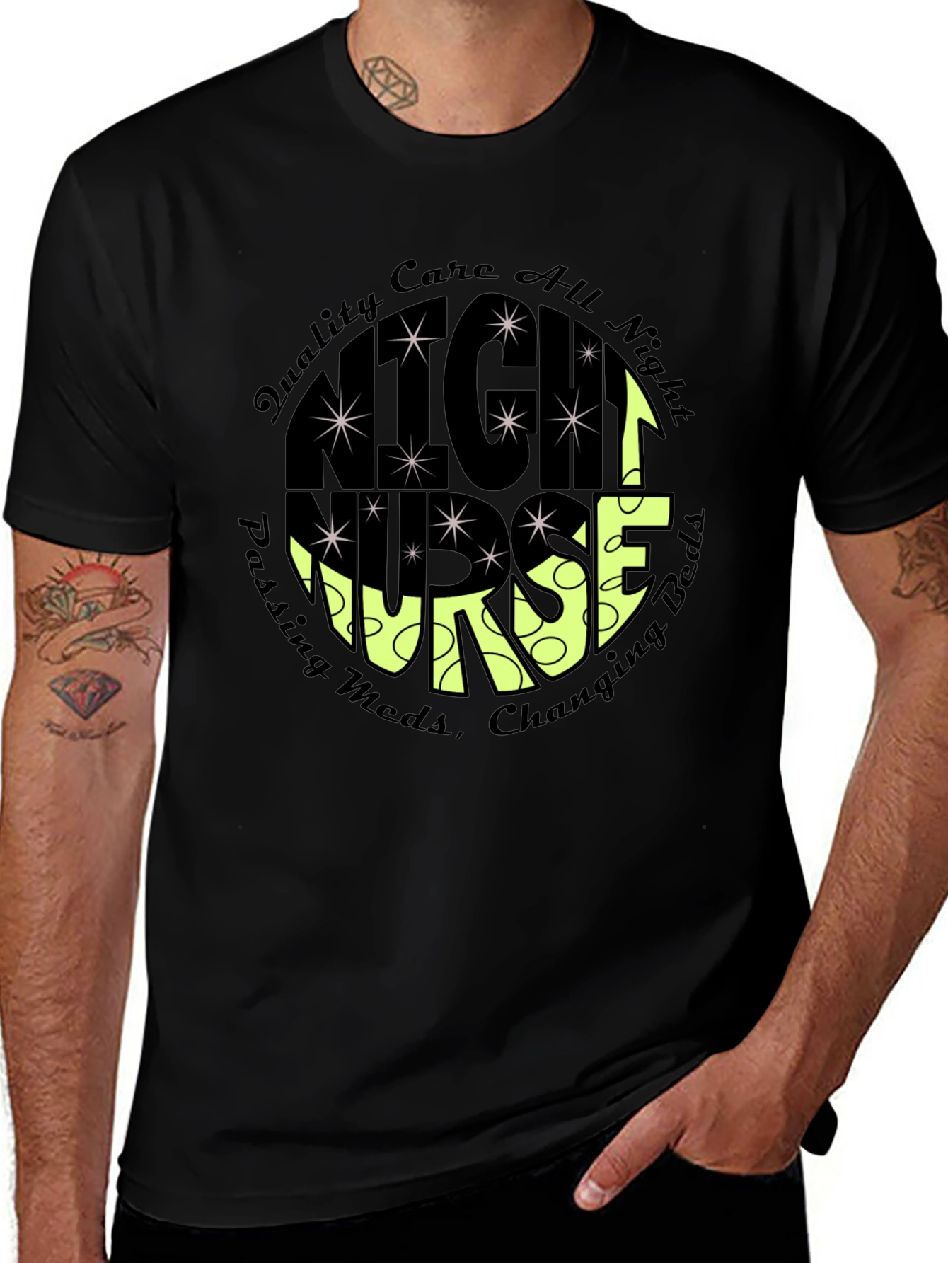 Night Nurse Graphic T-Shirt - Comfort and Style