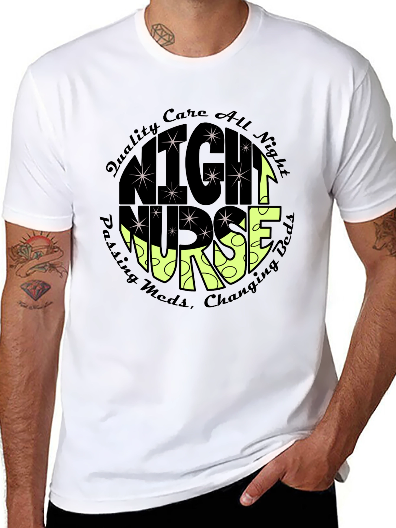 Night Nurse Graphic T-Shirt - Comfort and Style
