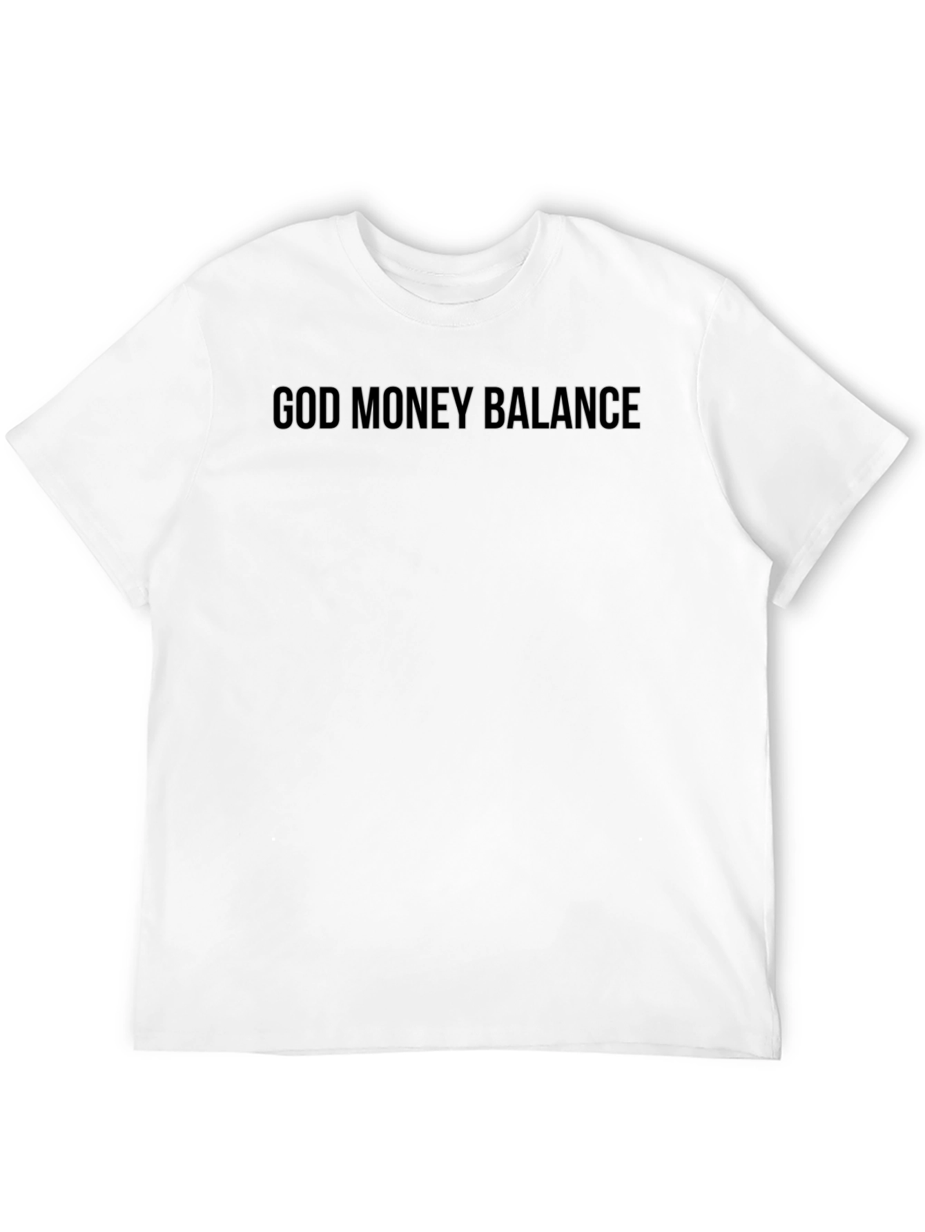 God Money Balance Black Graphic Tee
