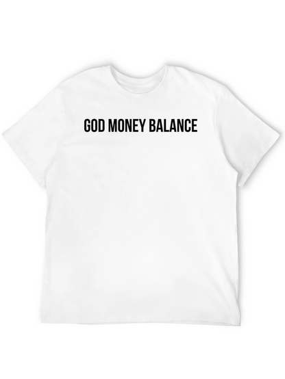 God Money Balance Black Graphic Tee