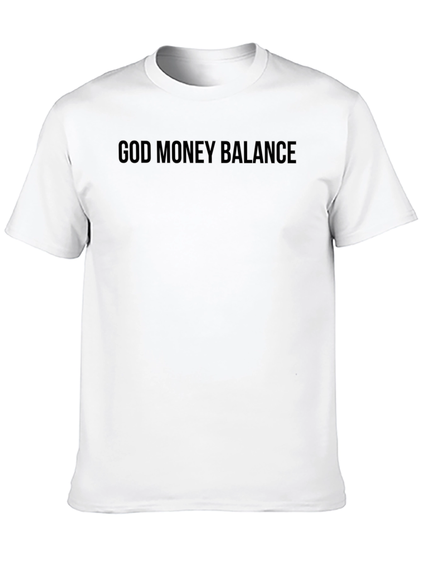 God Money Balance Black Graphic Tee