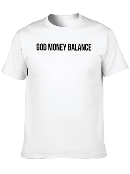 God Money Balance Black Graphic Tee