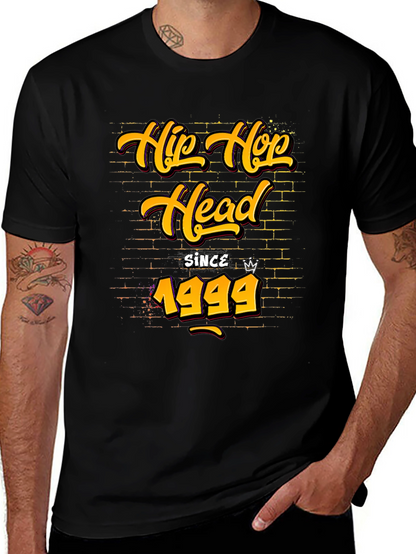 Hip Hop Head Since 1999 Black T-Shirt