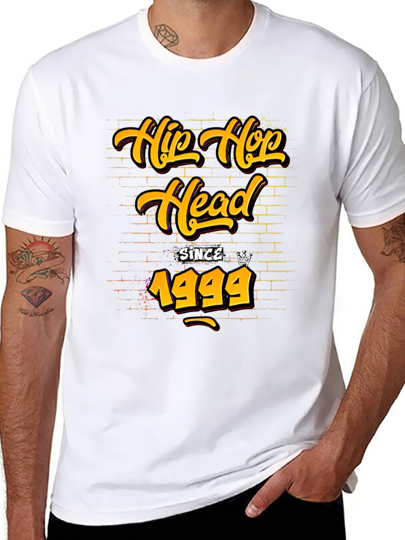 Hip Hop Head Since 1999 Black T-Shirt