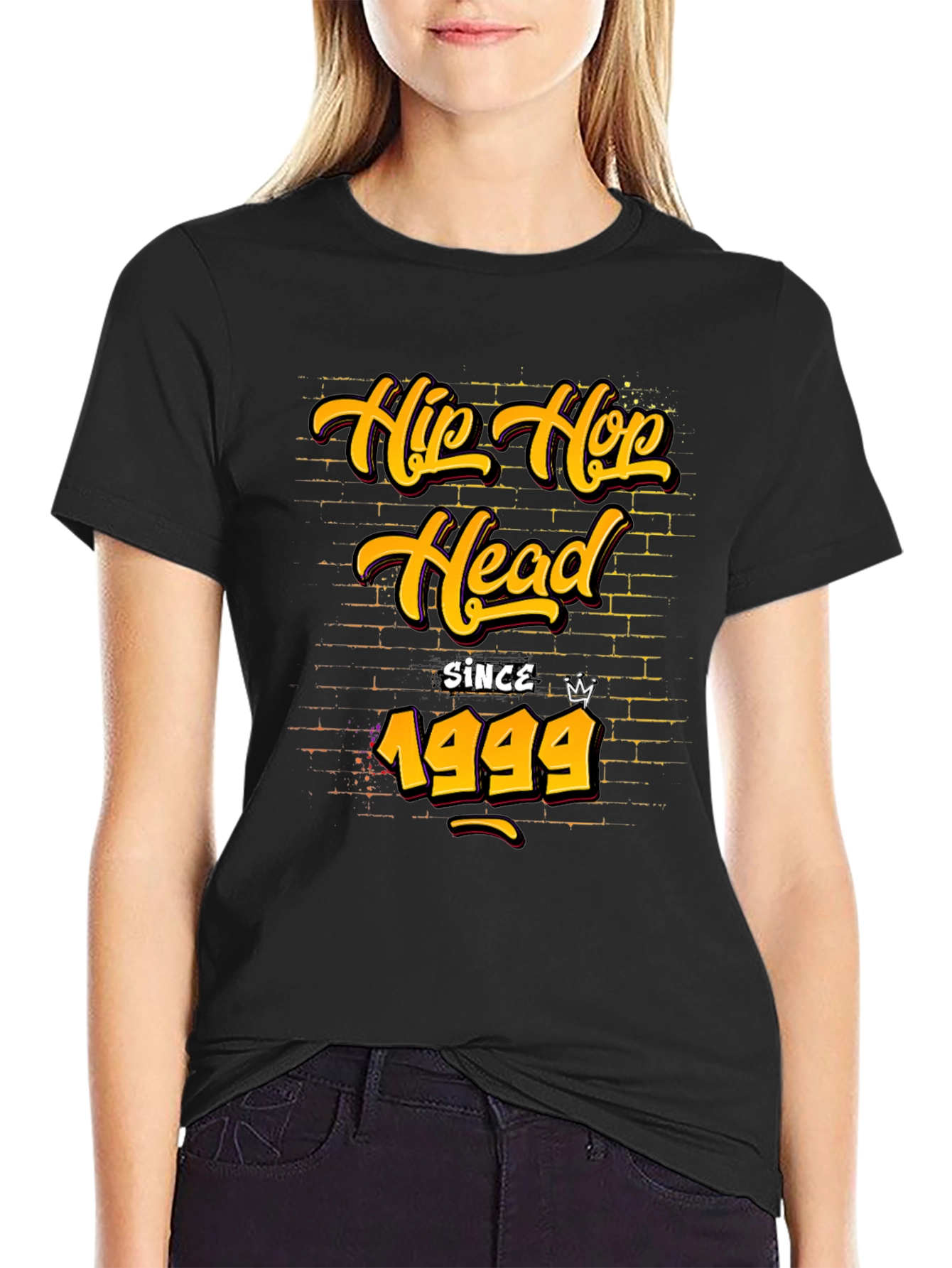 Hip Hop Head Since 1999 Black T-Shirt