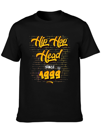 Hip Hop Head Since 1999 Black T-Shirt