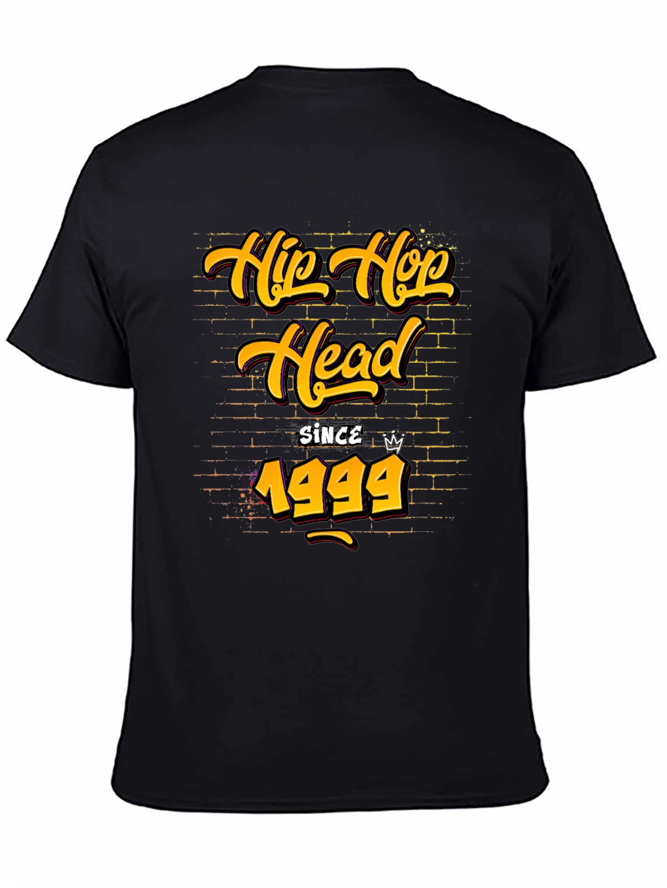 Hip Hop Head Since 1999 Black T-Shirt