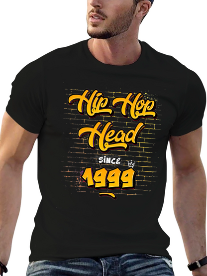 Hip Hop Head Since 1999 Black T-Shirt