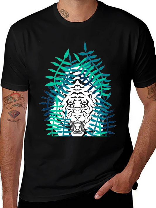 Tiger Graphic Black T-Shirt