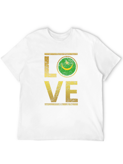 Mauritania Flag Love Graphic T-Shirt