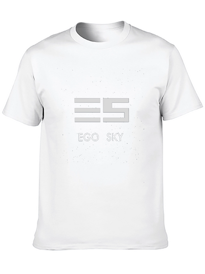 Ego Sky Black Graphic Tee - Modern Style