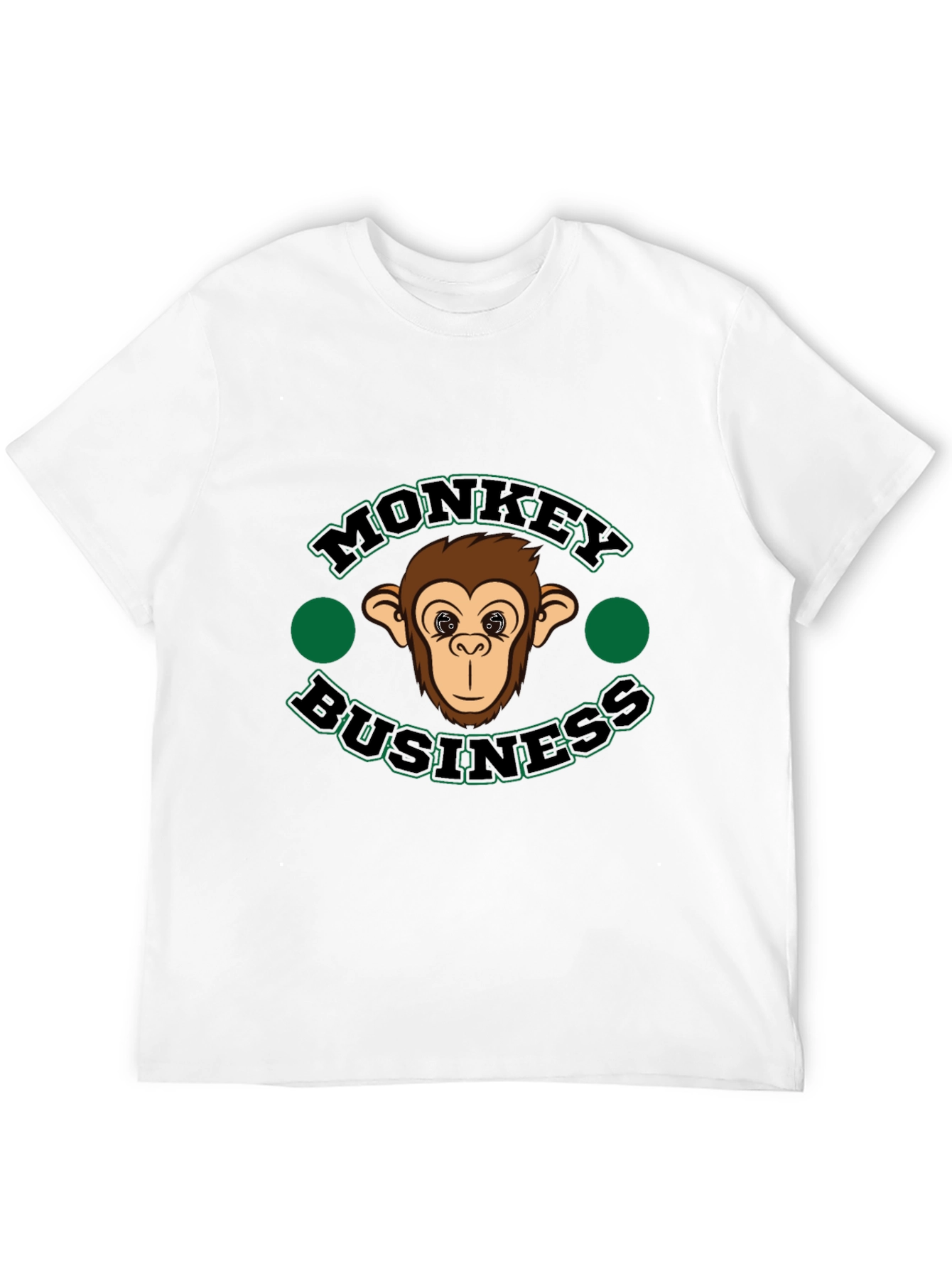 Monkey Business Graphic T-Shirt - Black Cotton Tee