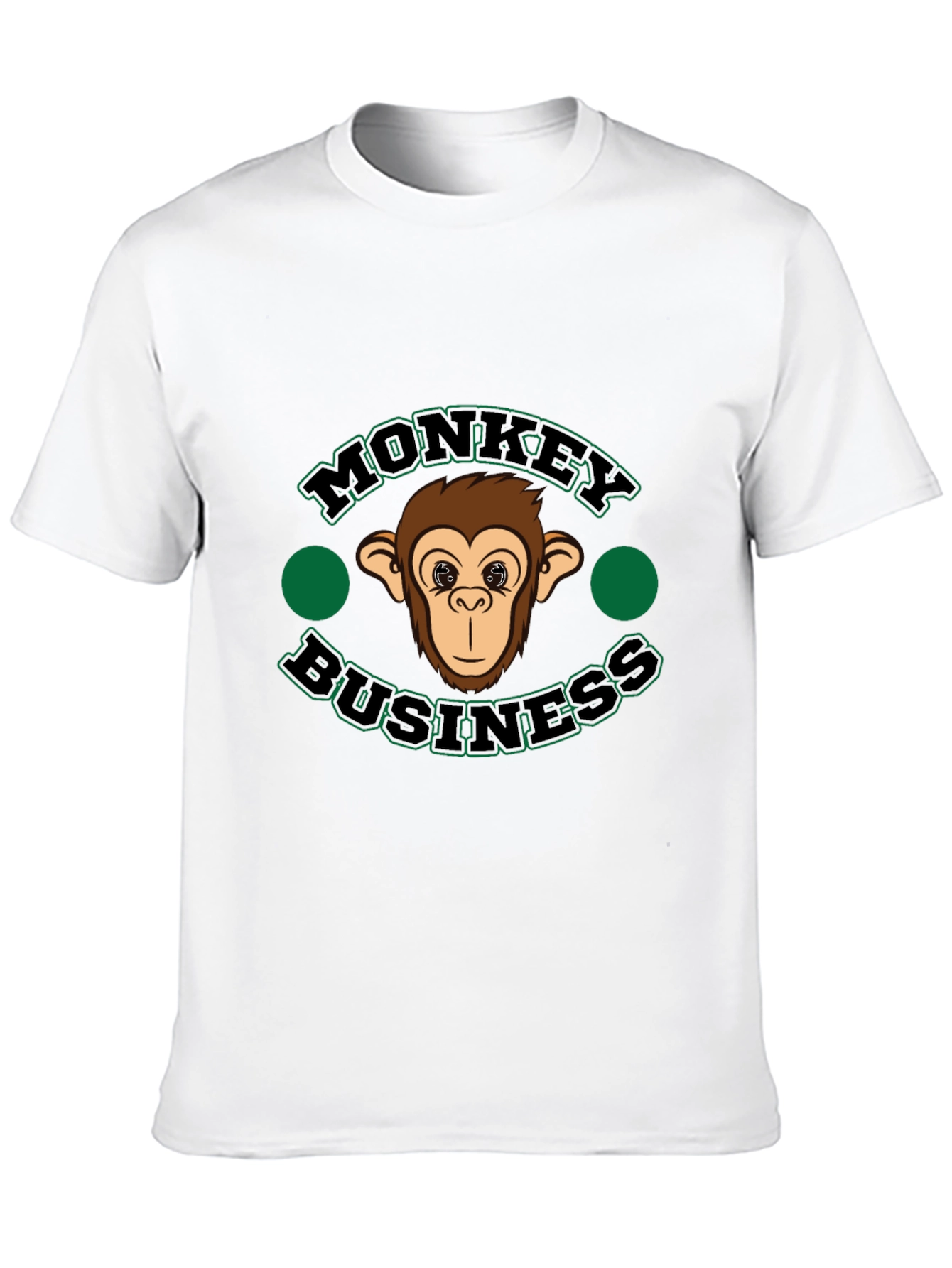 Monkey Business Graphic T-Shirt - Black Cotton Tee