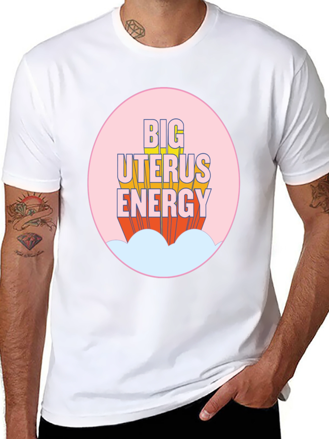 Big Uterus Energy T-Shirt - Empowering Graphic Tee