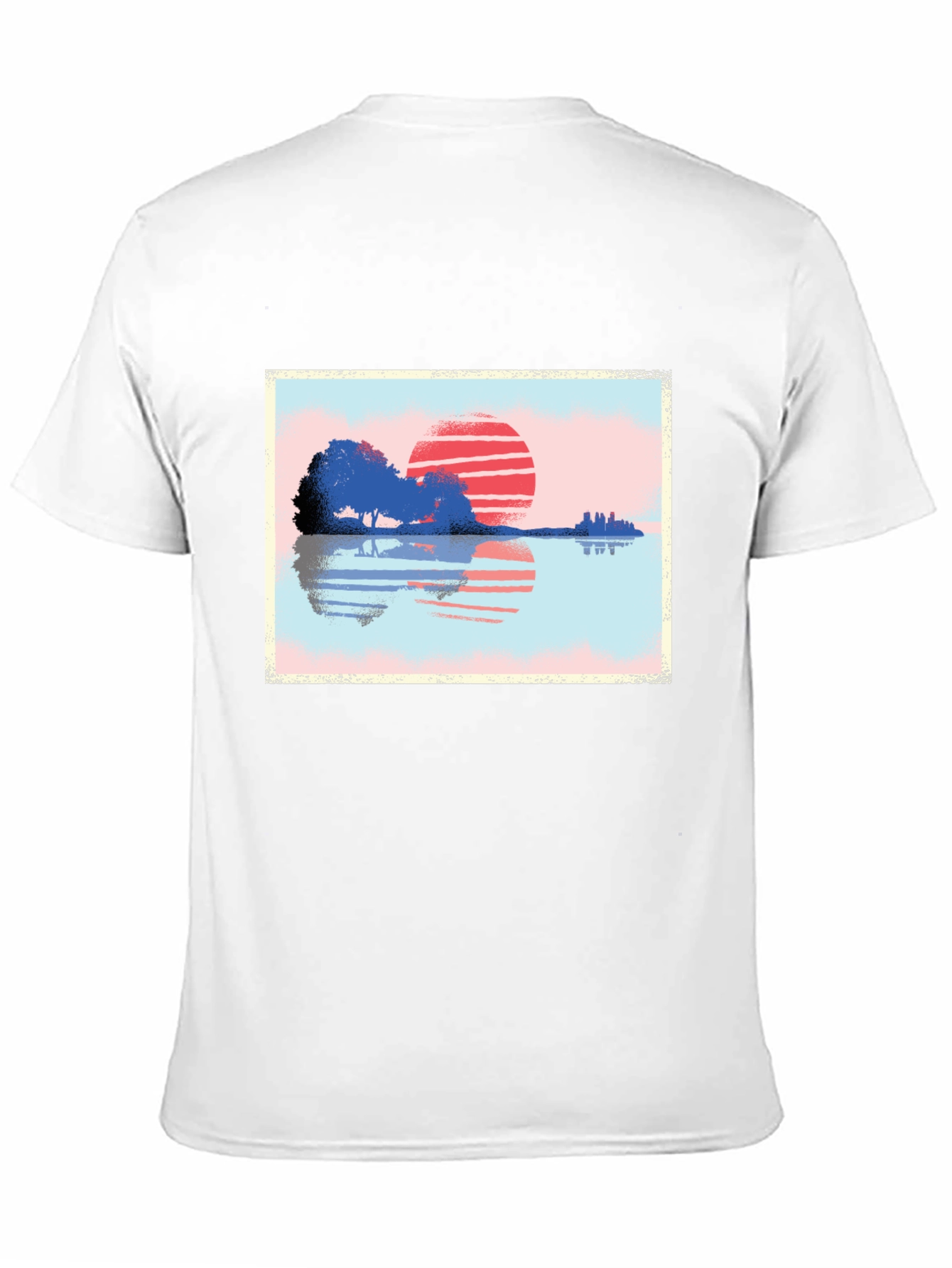 Sunset Reflection Graphic T-Shirt - Nature Inspired Art
