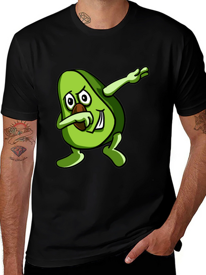 Dabbing Avocado Black T-Shirt - Trendy Graphic Tee