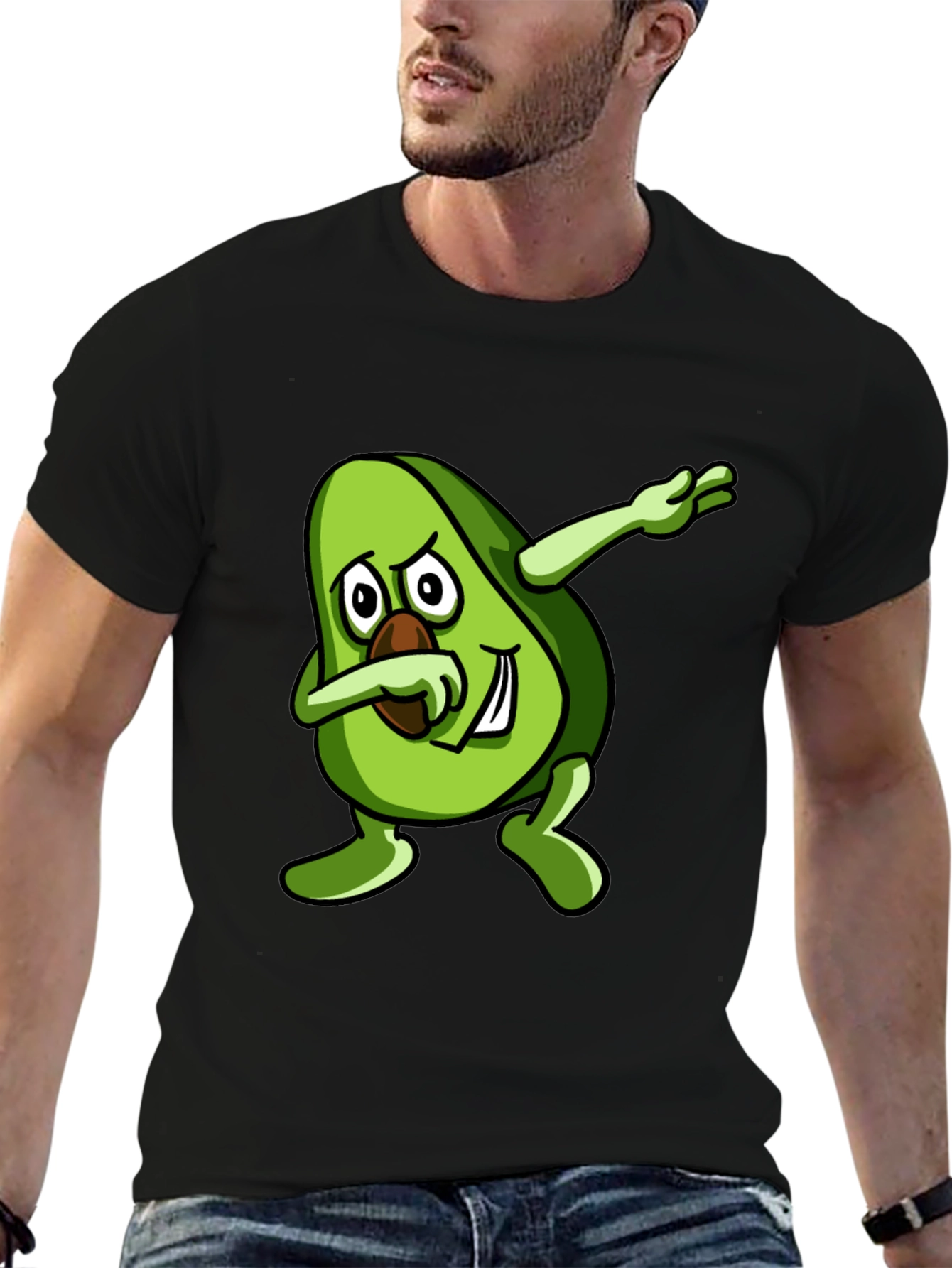 Dabbing Avocado Black T-Shirt - Trendy Graphic Tee