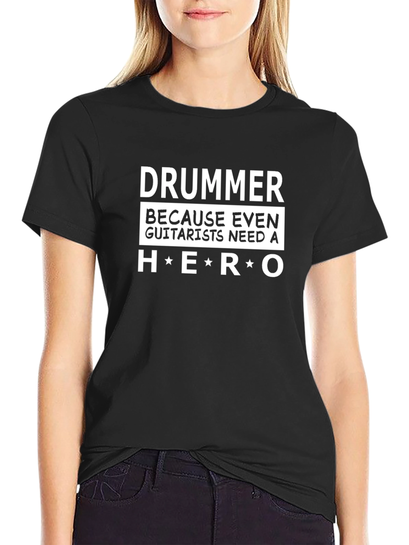 Drummer Hero T-Shirt - Musician Humor Tee