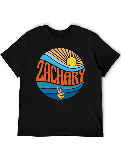 Retro Zachary T-Shirt - Personalized Name Tee