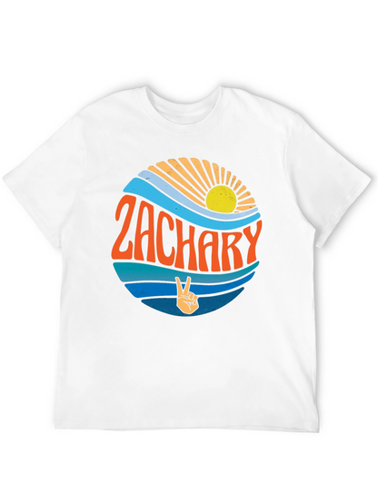Retro Zachary T-Shirt - Personalized Name Tee