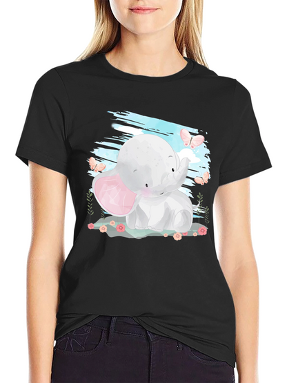 Cute Elephant Graphic Tee