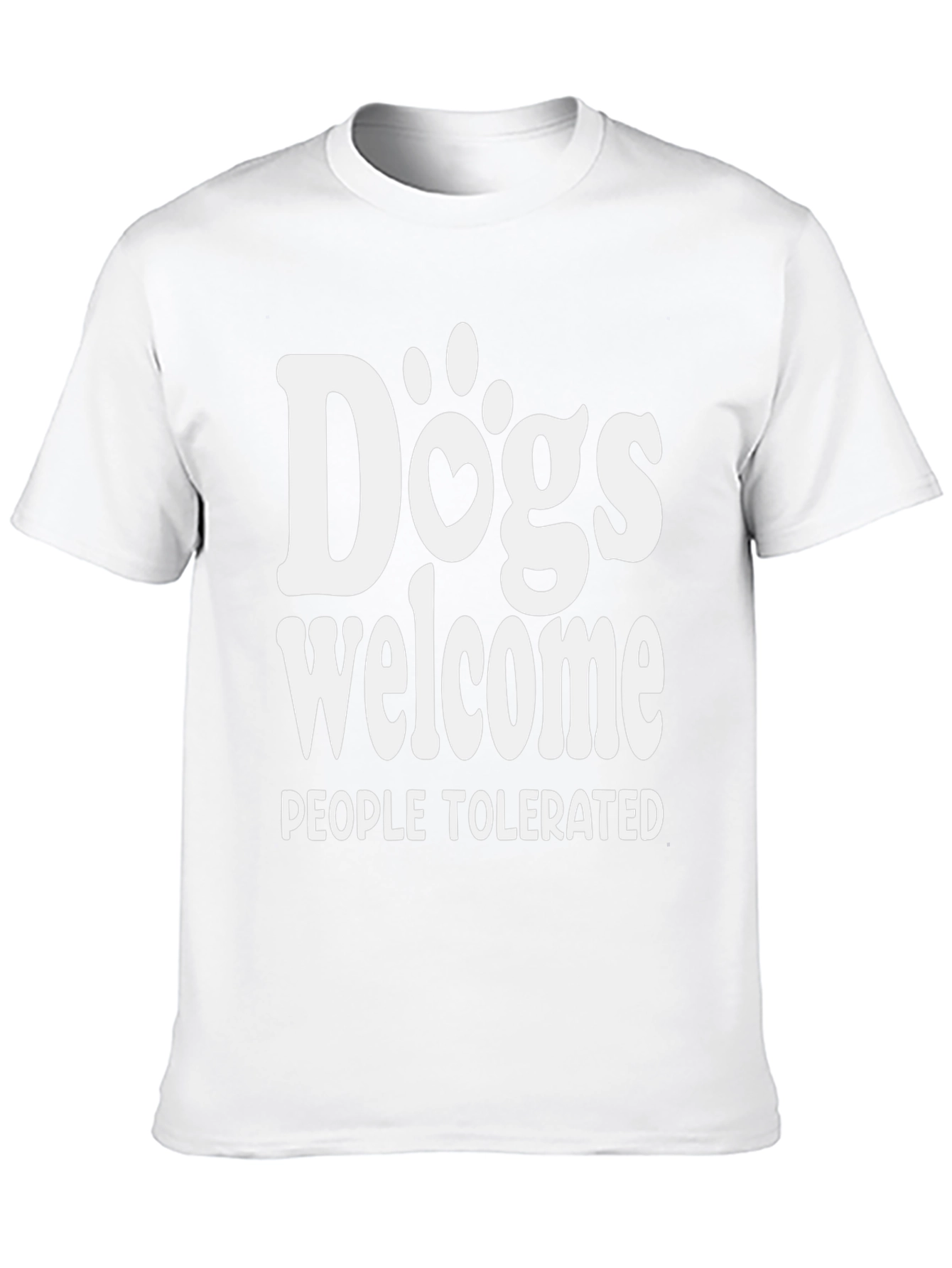 Dogs Welcome People Tolerated Graphic Tee