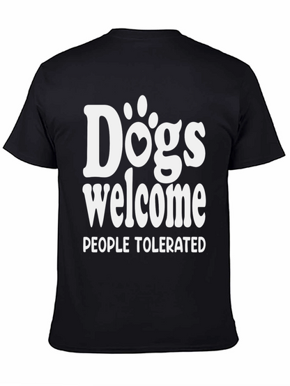 Dogs Welcome People Tolerated Graphic Tee