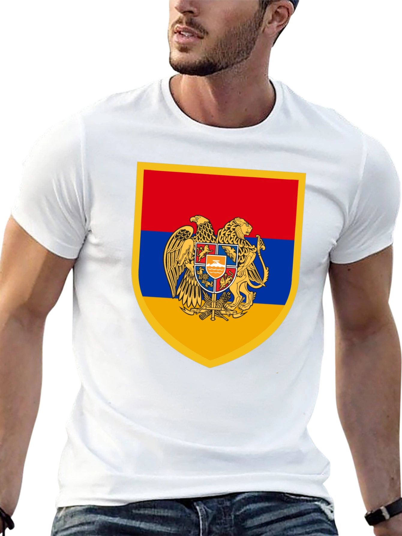 Armenian Coat of Arms Black T-Shirt