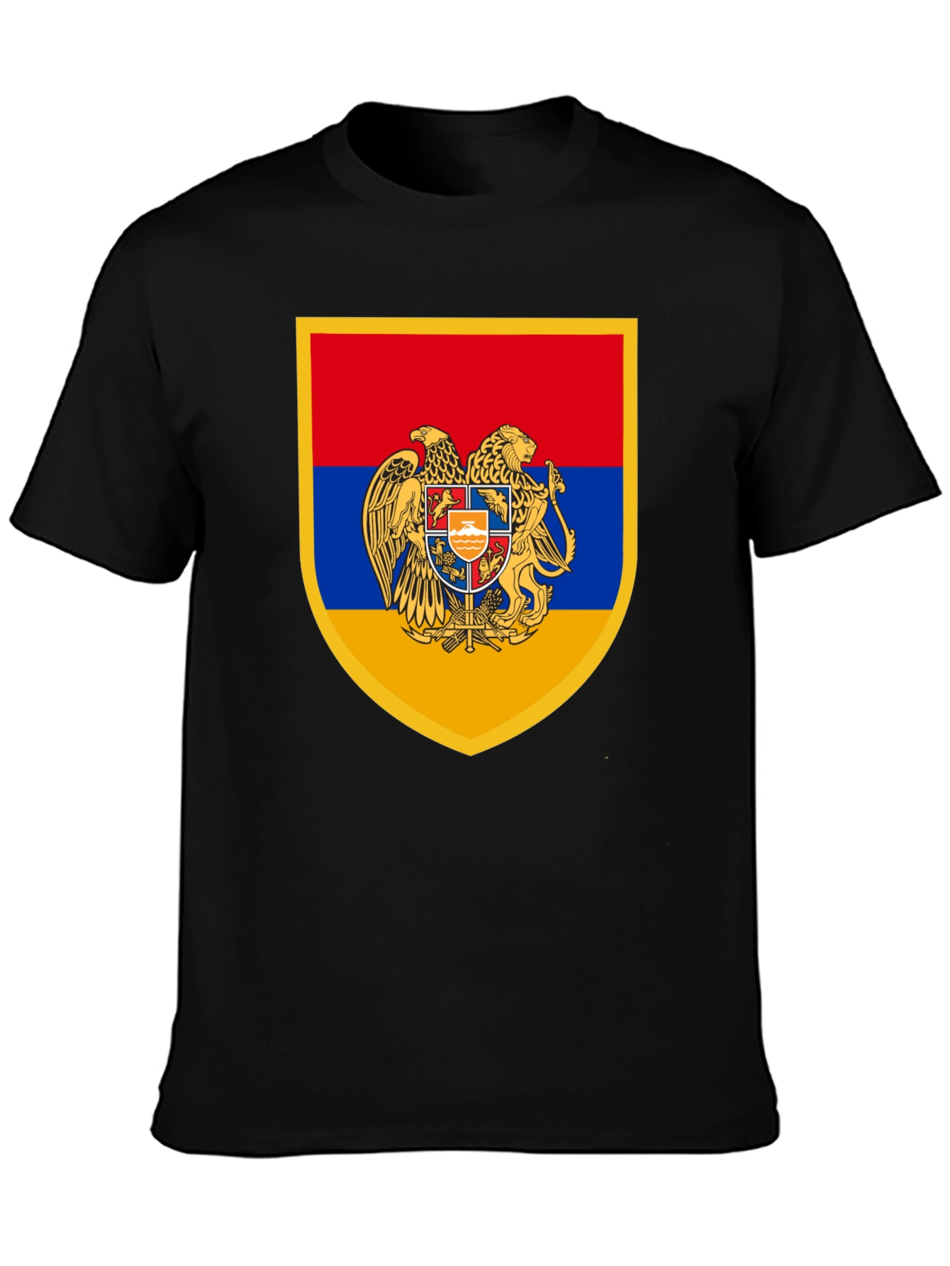 Armenian Coat of Arms Black T-Shirt
