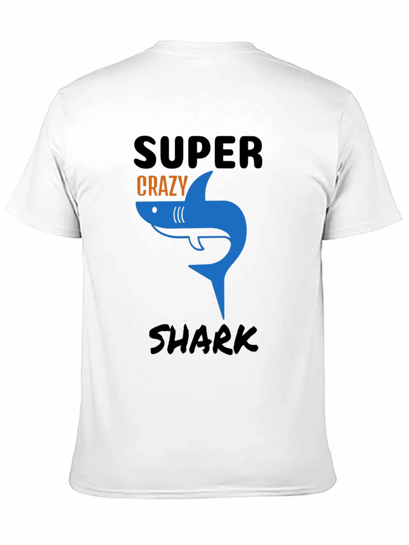 Super Crazy Shark Graphic Tee - Mens Black T-Shirt