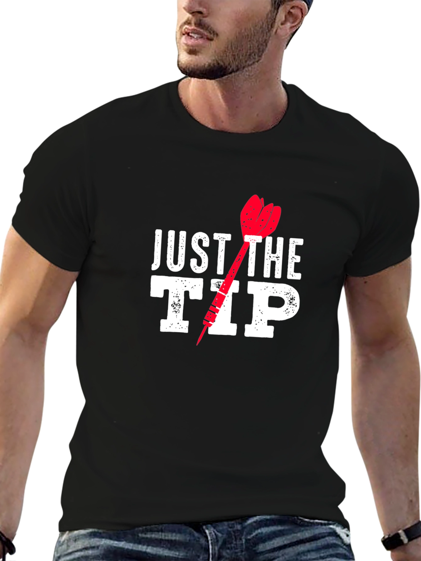 Just The Tip Funny Dart T-Shirt