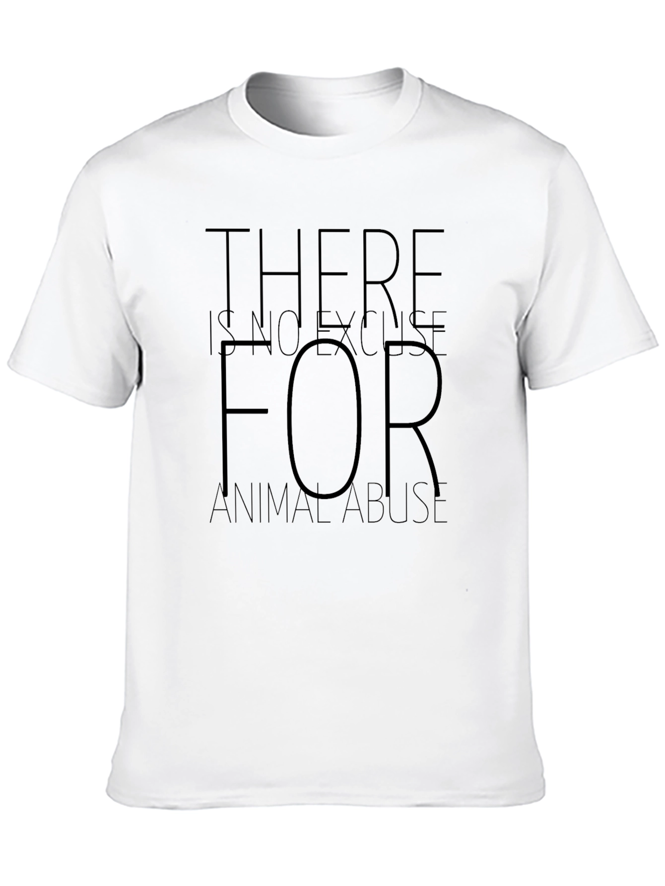 Animal Rights T-Shirt - No Excuse for Abuse
