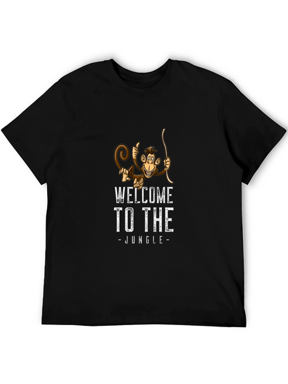Welcome to the Jungle Monkey Graphic T-Shirt