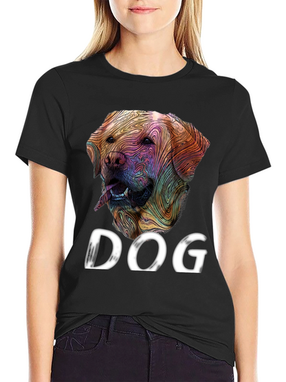 Dog Graphic Tee - Artistic Labrador Design