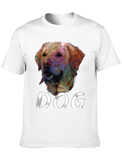 Dog Graphic Tee - Artistic Labrador Design
