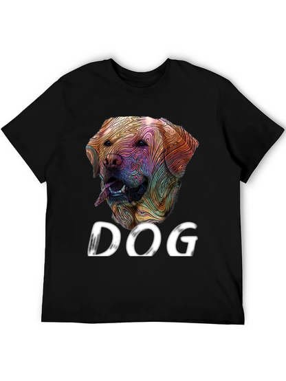 Dog Graphic Tee - Artistic Labrador Design