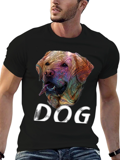 Dog Graphic Tee - Artistic Labrador Design
