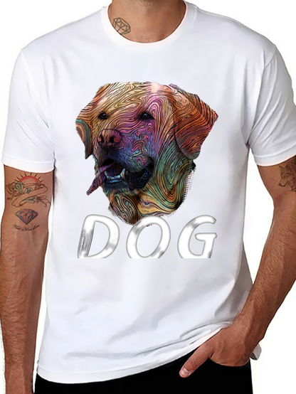 Dog Graphic Tee - Artistic Labrador Design