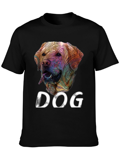 Dog Graphic Tee - Artistic Labrador Design