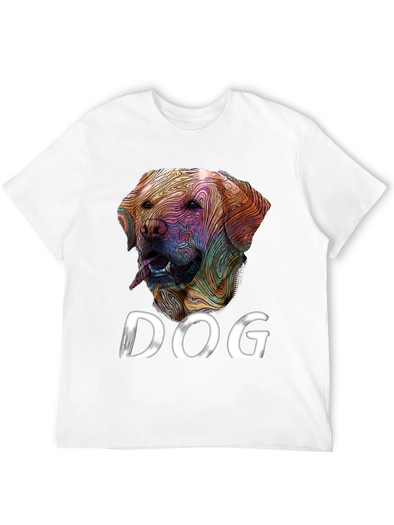 Dog Graphic Tee - Artistic Labrador Design