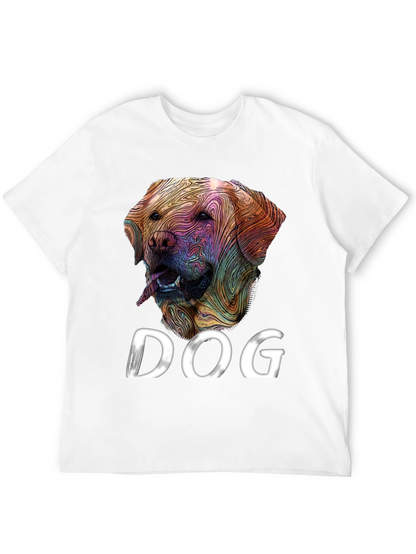 Dog Graphic Tee - Artistic Labrador Design