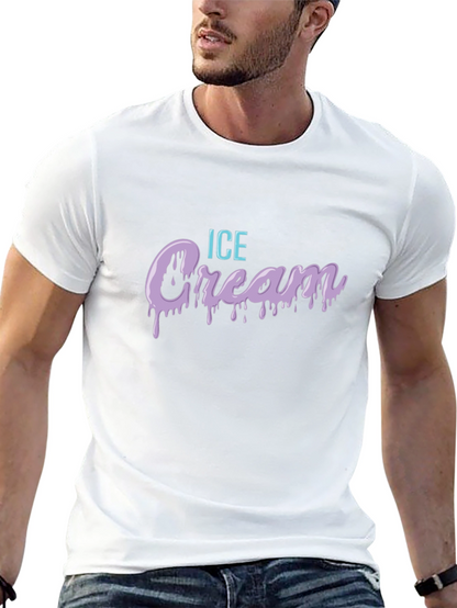 Ice Cream Drip Graphic Tee - Cool Casual Style