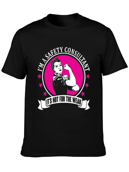 Safety Consultant T-Shirt - Strong Woman Graphic