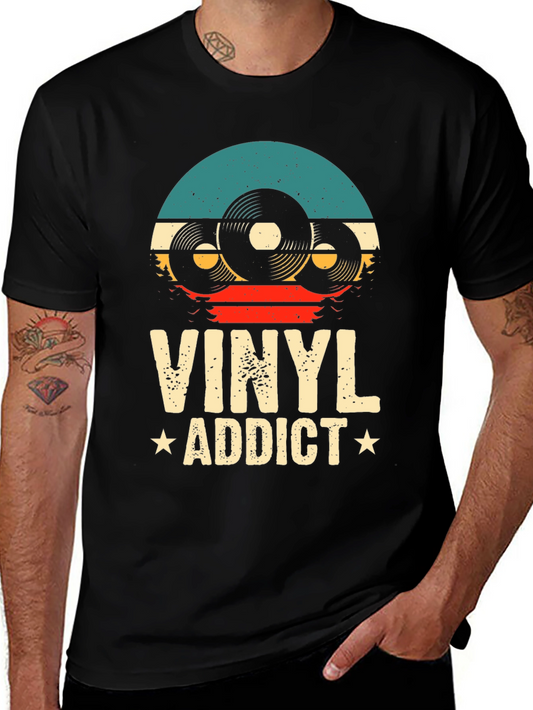 Vinyl Addict T-Shirt: Retro Music Lover Tee